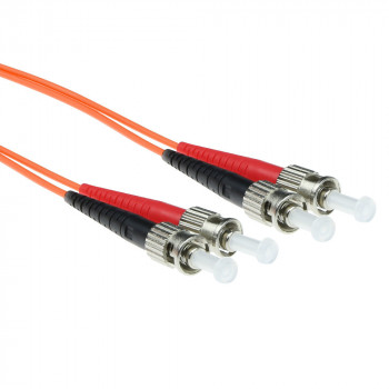 ACT Cable de red de fibra óptica multimodo dúplex LSZH OM2 de 3 m ST-ST 50/125 RL1503