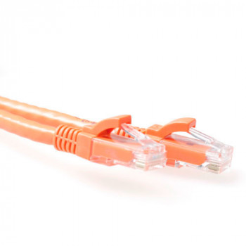 ACT Cable de red U/UTP CAT6A naranja de 1,5 m Snagless con conectores RJ45 IB2151
