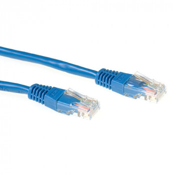 ACT Cable de red LSZH U/UTP CAT6A azul de 5 m con conectores RJ45 IB1305