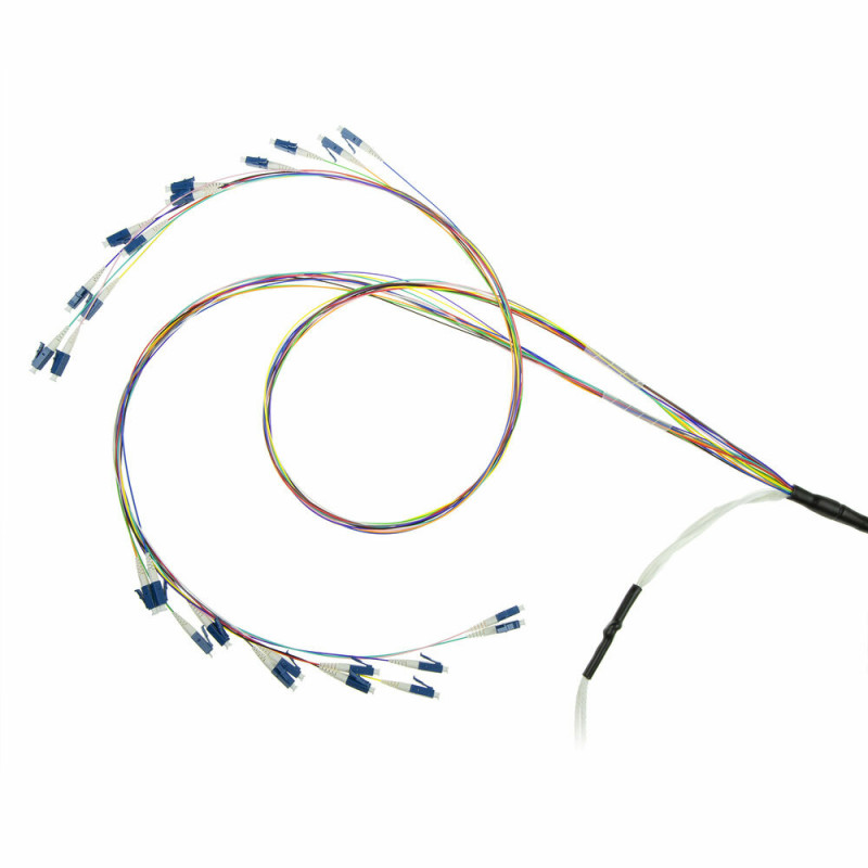 ACT Cable monomodo 9/125 OS2 para interior/exterior de 10 m, 24 fibras con conectores LC (RL4401)