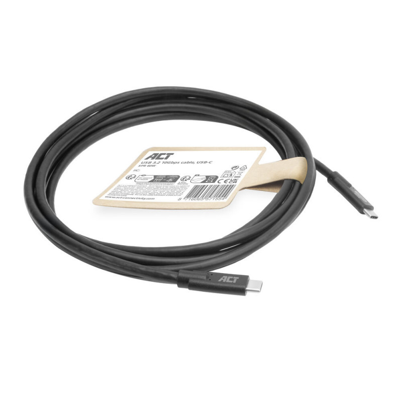 ACT AC7443 cable de USB-C (M) a USB-C (M), 24 pines