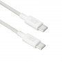 ACT Cable de carga/datos USB 2.0 60W USB-C a USB-C, blanco, 2 m (AC3081)