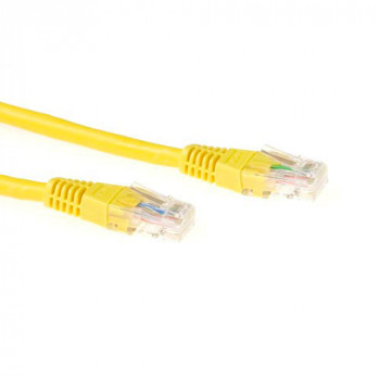 ACT cable de red LSZH U/UTP CAT6 amarillo de 1,5 m con conectores RJ45 IB9851