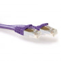 ACT cable de red LSZH S/FTP CAT6A Snagless lila de 1 m FB8701