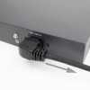ACT AK5349 Cable de alimentación con conector macho Schuko CEE 7/7 en ángulo a conector hembra IEC C15 en ángulo a la derecha de 1 m negro