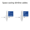 ACT Cable de red slimline snagless LSZH S/FTP CAT6A gris de 2 m RJ45 (DB7002)