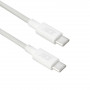 ACT USB 2.0 60W cable de carga/datos USB-C a USB-C, blanco, 1 m (AC3080)