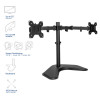 ACT AC8363 Soporte de sobremesa para doble monitor para 2 pantallas de hasta 32 inch - montaje con abrazadera y pasacables, VESA 75/100, 8 kg por brazo, negro