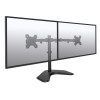 ACT AC8363 Soporte de sobremesa para doble monitor para 2 pantallas de hasta 32 inch - montaje con abrazadera y pasacables, VESA 75/100, 8 kg por brazo, negro