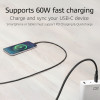 ACT USB 2.0 60W cable de carga/datos USB-C a USB-C, negro, 2m (AC3083)