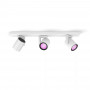 Signify Philips Hue White & Color Ambiance Argenta lámpara de techo 3 focos Blanco