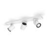 Signify Philips Hue White & Color Ambiance Argenta lámpara de techo 3 focos Blanco