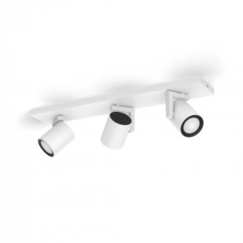 Signify Philips Hue White & Color Ambiance Argenta lámpara de techo 3 focos Blanco