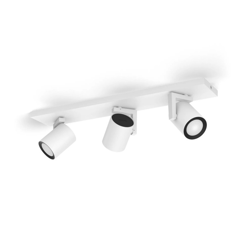 Signify Philips Hue White & Color Ambiance Argenta lámpara de techo 3 focos Blanco