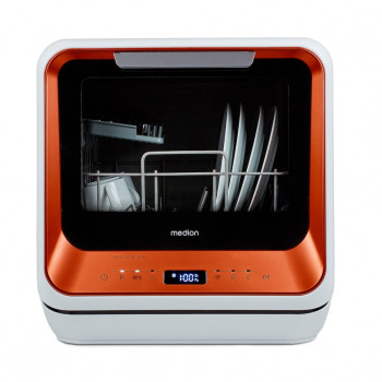 MEDION DWT20 (MD37763) lavavajillas compacto independiente, 6 cubiertos, 42 cm de ancho, clase energética D, blanco