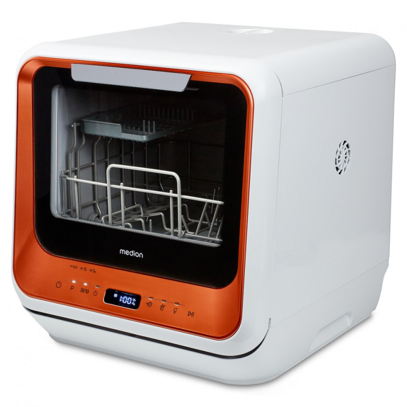 MEDION DWT20 (MD37763) lavavajillas compacto independiente, 6 cubiertos, 42 cm de ancho, clase energética D, blanco