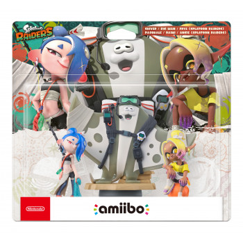 Nintendo Splatoon Raiders amiibo pack de 3: Mako, Muri y Mantaro (Deep Cut) - figuras NFC para Switch