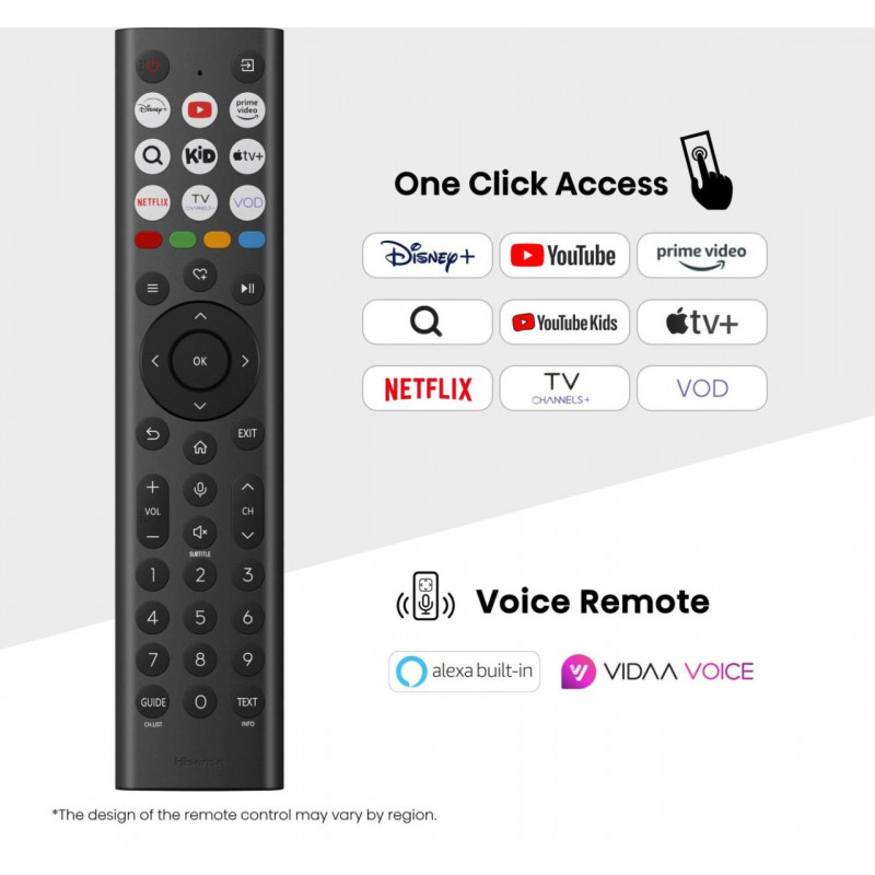 Hisense 98E7Q TV Smart 4K QLED 98 pulgadas (Dolby Vision IQ, HDR10+, VIDAA U, Dolby Atmos, 4x HDMI, 2x USB, Wi-Fi, Bluetooth, DVB-T2/C/S2)