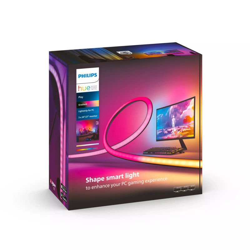 Philips Hue Play Gradient PC Lightstrip 3x 24/27 pulgadas
