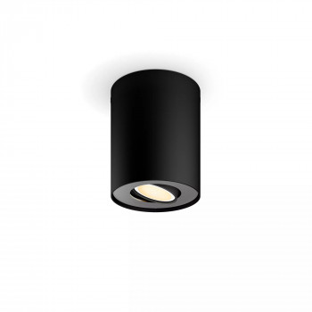 Philips Hue White Ambiance Pillar foco individual negro extensión