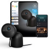 Philips Hue Secure cámara con cable con base, resolución de vídeo 2K, negra