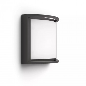 Philips Outdoor aplique Samondra ultraeficiente 3,8W, 2700 Kelvin antracita