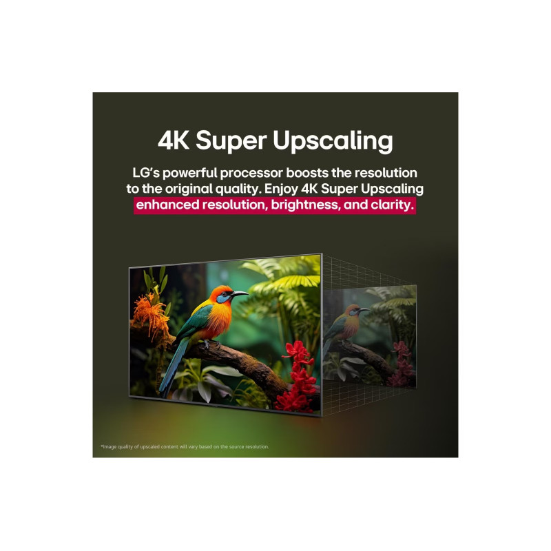 LG 65QNED82A3B 65 pulgadas QNED 4K Smart TV con procesador α7 Gen6 AI