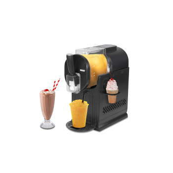 Unold 48965 Sofia Máquina 2 en 1 de granizados y helado soft, 1,5L, 150W, 5 programas, Negra