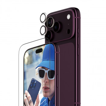 PanzerGlass Essentials 2-in-1 Protector de pantalla y protector de lente de cámara para iPhone 18 Pro