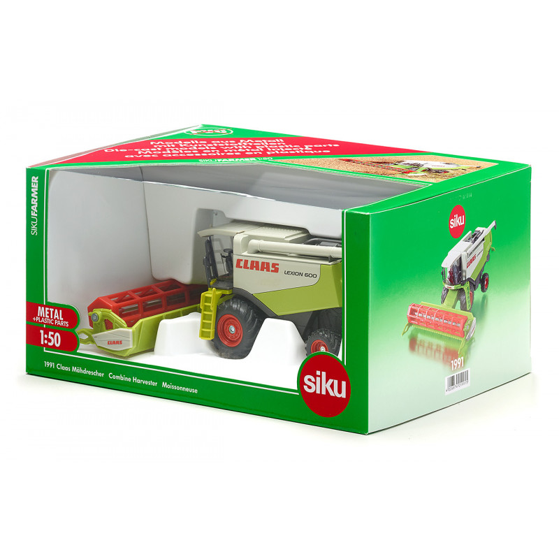 SIKU Farmer cosechadora Claas Lexion 600, modelo de fundición a presión 1:32