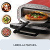 Horno para pizza Ariete DA GENNARO rojo/acero inoxidable 2200W para pizzas hasta 30cm