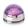 Lenco TTA-080SI Estabilizador de discos con luz RGB de discoteca, 250 g, Plata