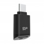 Silicon Power C200 lector de tarjetas microSD USB-C 3.2 - negro