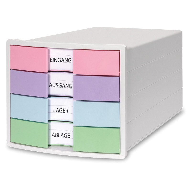 HAN IMPULS cajonera DIN A4 4 cajones multicolor 1012-129D