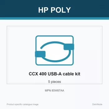 Cable HP Poly CCX 400 USB-A a USB-A (5 uds.), 190 mm, 210 mm, 55 mm, 300 g, China