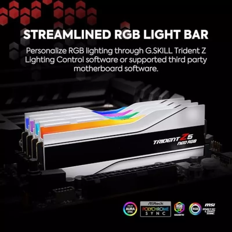 G.Skill Trident Z5 Neo EXPO RGB 64GB (2x32GB) DDR5 PC5-48000C30 6000MHz Kit de doble canal
