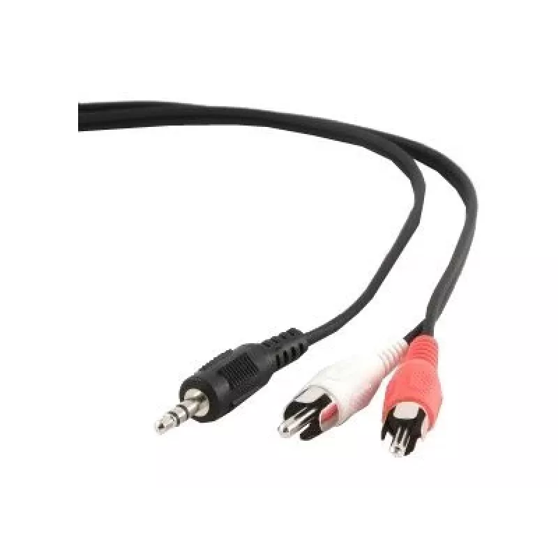 Gembird 2,5 m, 3,5 mm/2xRCA, M/M Cable de audio negro, rojo, blanco