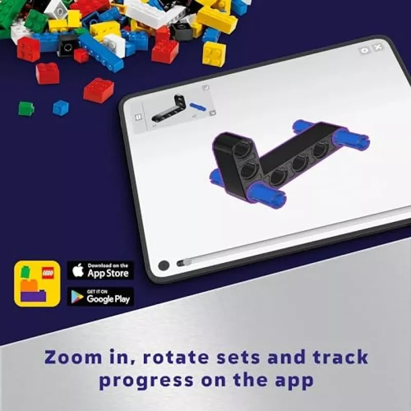 LEGO Technic Planeta Tierra y Luna en órbita, juegos espaciales para niños y niñas a partir de 10 años, sistema solar, juguete de construcción con planetas