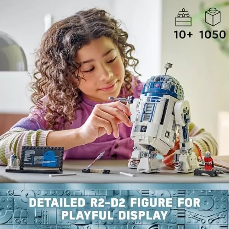 LEGO Star Wars 75379 R2-D2 set de construcción con minifigura de Darth Malak, 1050 piezas, 10+