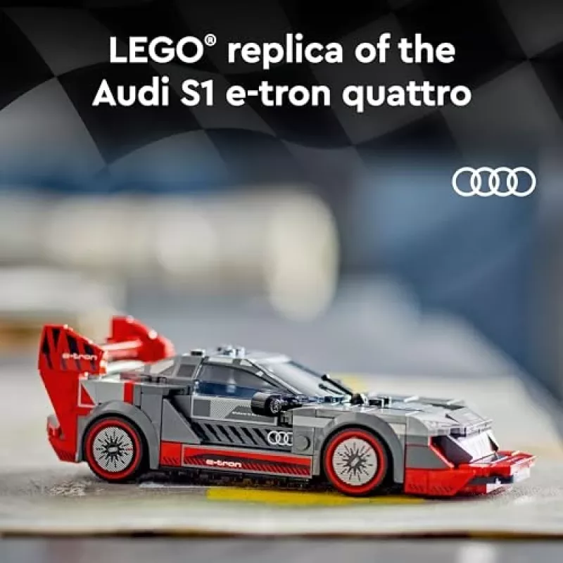 LEGO Speed Champions 76921 Audi S1 E-Tron Quattro Set de coche de carreras construible