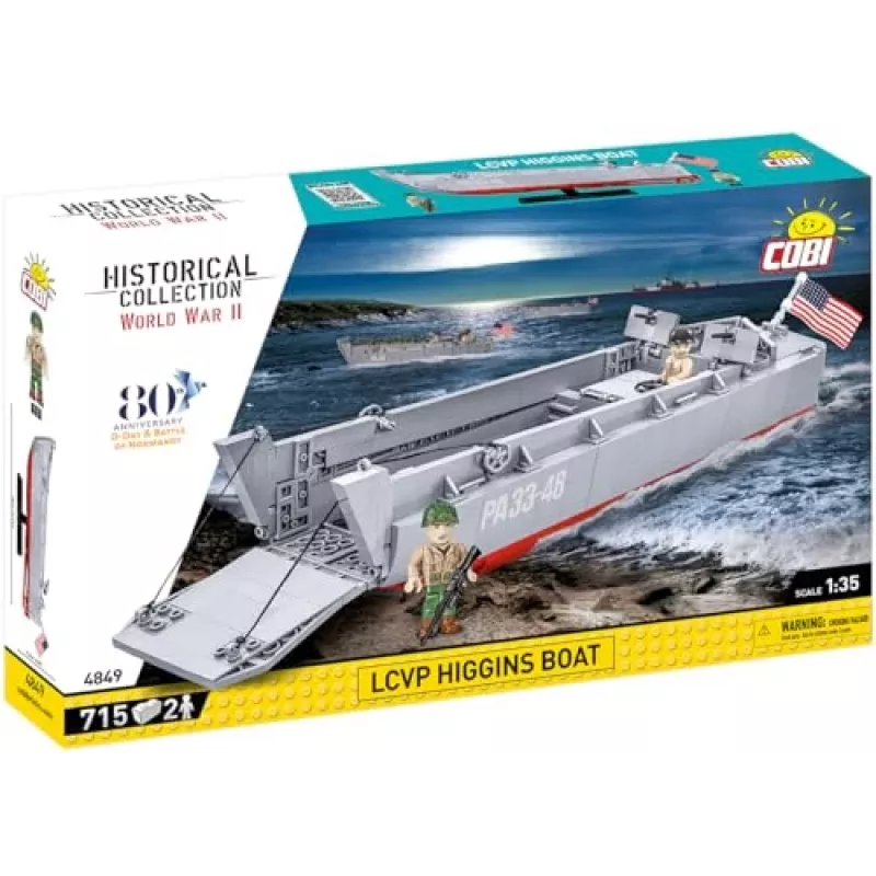 Set de construcción Cobi LCVP Higgins Boat 715 piezas edad 8+