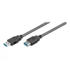 Wentronic Goobay Cable alargador USB 3.0 SuperSpeed, negro, 5 m - conector USB 3.0 (Type-A) > conector hembra USB 3.0 (Type-A) (95726)