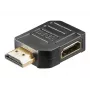 Adaptador HDMI Goobay Wentronic a 344 G - HDMI (H) a HDMI (M) - conector en ángulo recto (51725)