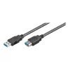 Cable alargador USB 3.0 SuperSpeed Goobay Wentronic, Negro, 3 m – conector macho USB 3.0 (tipo A) > conector hembra USB 3.0 (tipo A) (93999)