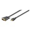 Wentronic Goobay Cable HDMI™ / DVI-D, negro, 3 m - conector HDMI™ de 19 pines > conector DVI-D (18+1) (51581)