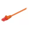 Wentronic Goobay - Latiguillo - RJ-45 (M) a RJ-45 (M) - 1 M - UTP - CAT 6 - moldeado, protección de pestaña - Naranja (95262)
