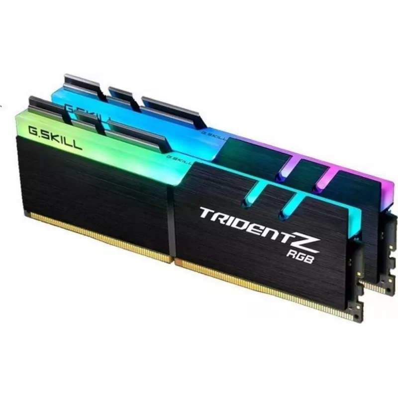 DIMM 32 GB DDR4-3200 (2x 16 GB) kit dual, memoria RAM negra, F4-3200C16D-32GTZRX, Trident Z RGB, INTEL XMP