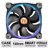 Thermaltake Riing 14 LED 256 Color CL-F043-PL14SW-B ventiladores de caja 140 mm, pack de 3, 600–1400 rpm, 4 pines