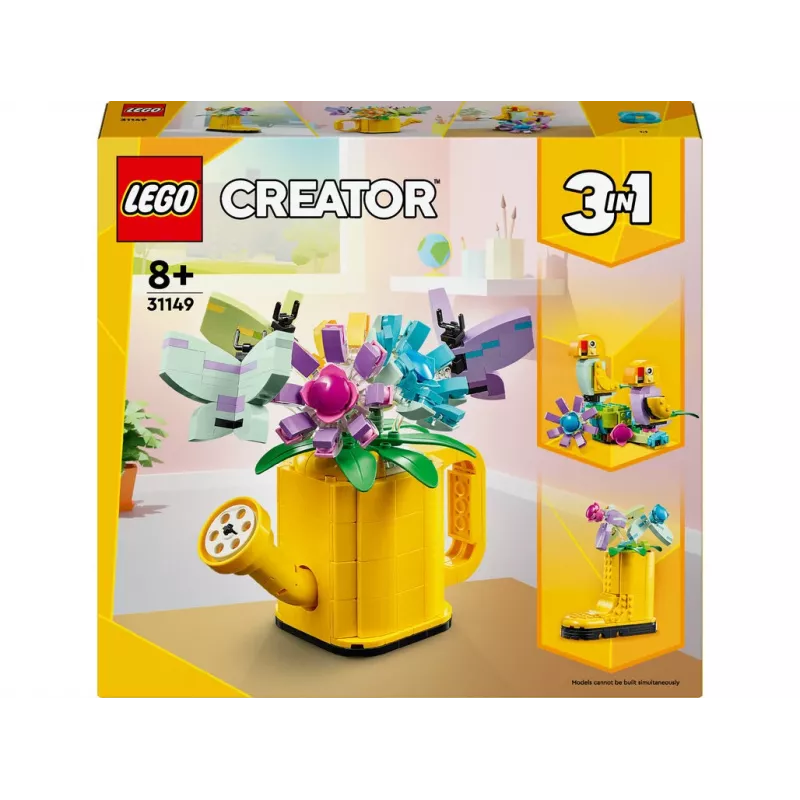 LEGO Creator Flor en regadera 31149 — modelo de flor construible, 420 piezas, 120×150×130 mm