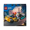 Juguete de construcción LEGO 60400 City Karts con pilotos — set de juego con minifiguras y vehículos